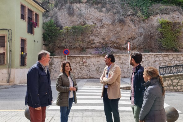 Ayuntamiento de Teruel y concesionaria de obras del ascensor del barrio del Carmen perfilan los primeros pasos de los trabajos