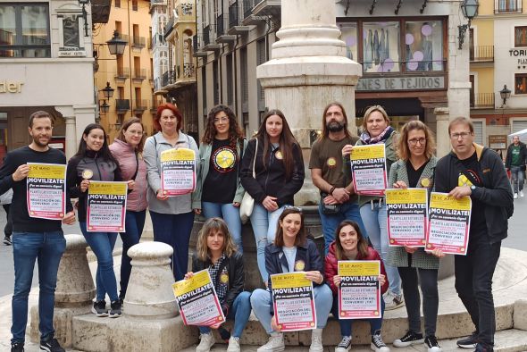 Los trabajadores de atención a menores en Teruel piden mejoras laborales