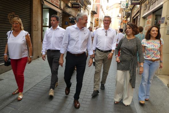 Azcón apela en Teruel al voto útil y hace un llamamiento a concentrarlo en el PP
