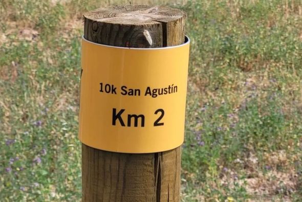 San Agustín señaliza permanentemente el recorrido de la 10K