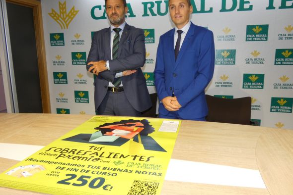 Caja Rural de Teruel premiará a alumnos de la provincia con 50 euros por cada sobresaliente