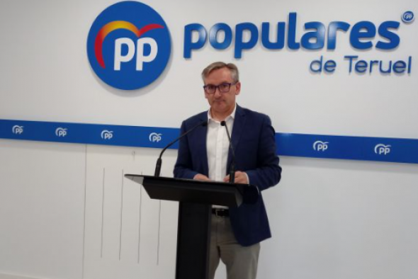 Juste (PP) insta al PSOE de Teruel a trabajar y ayudar, “y si no, que se aparte”