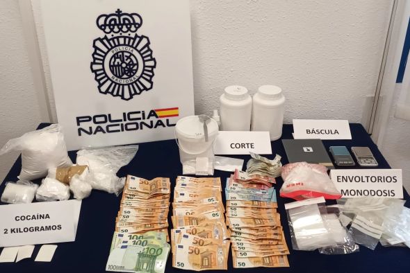 La Policía Nacional detiene en Teruel a tres personas por tráfico de drogas