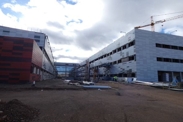 Detenidos cinco hombres por intentar robar en la obra del nuevo hospital de Teruel