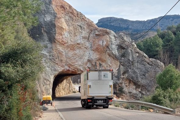 La Diputación abre de forma permanente la carretera de Beceite tras estabilizar el talud del túnel