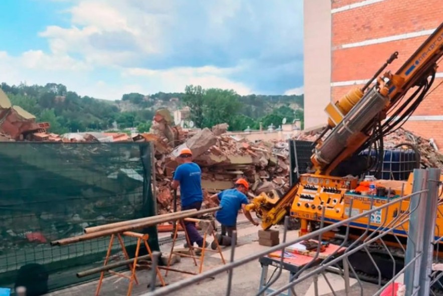 Los técnicos de los vecinos de San Francisco 21 de Teruel piden conservar elementos para determinar las causas del derrumbe