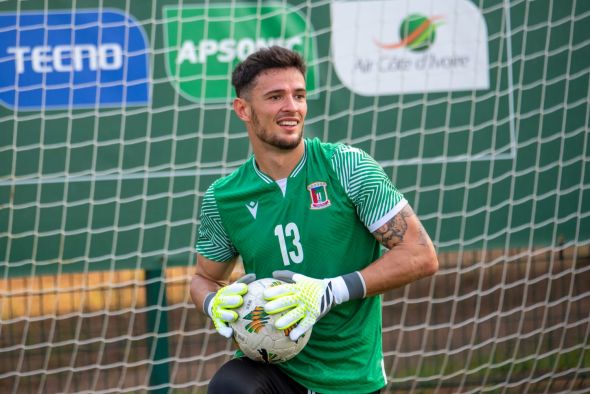 Aitor Embela, hijo del exdelantero del CD Teruel, triunfa en la Copa de África