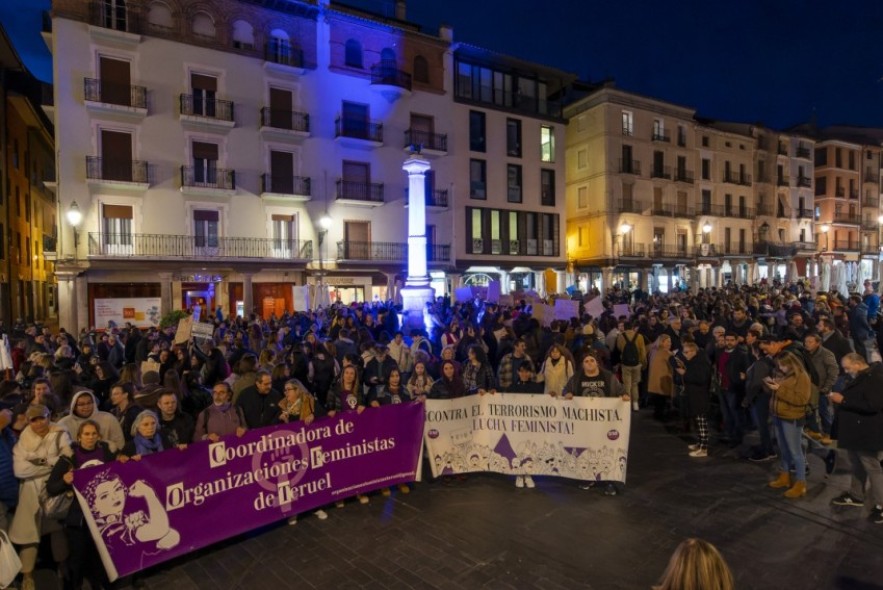 El movimiento feminista de Teruel llama a sumarse a la manifestación del 8M a las 19.30 en la plaza del Torico