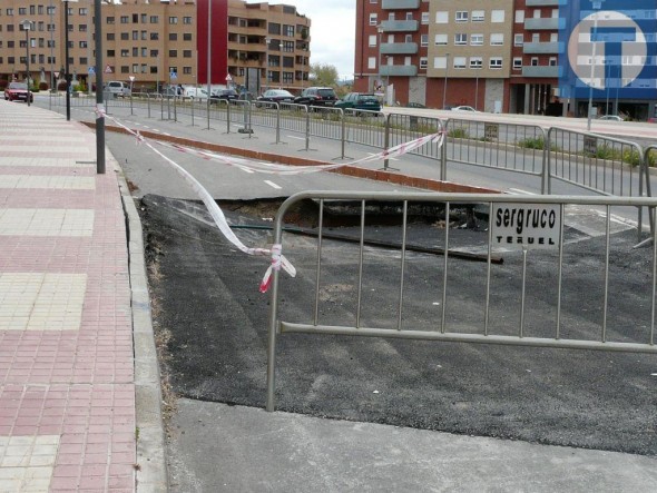El Ayuntamiento de Teruel realizará una inversión de emergencia para reparar el socavón de la avenida Europa