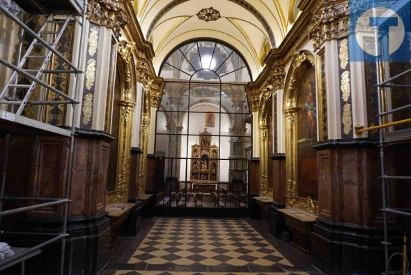 Arranca la restauración del crucero de  la capilla barroca del Pilar en Albarracín