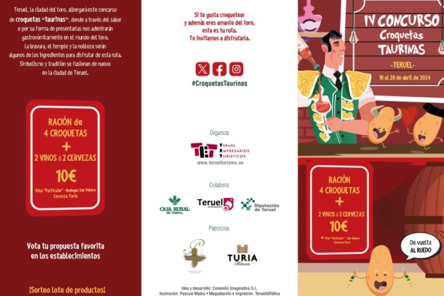 El IV Concurso de Croquetas Taurinas arranca este jueves en Teruel
