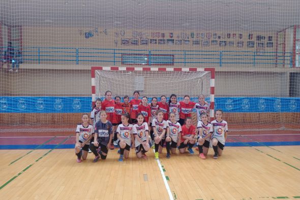 Las benjamines del Polideportivo Andorra, segundas de Aragón en fútbol sala