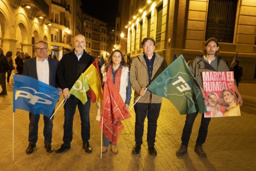 Arranca la campaña  de las europeas con  mucha relajación en Teruel  y poco ambiente electoral