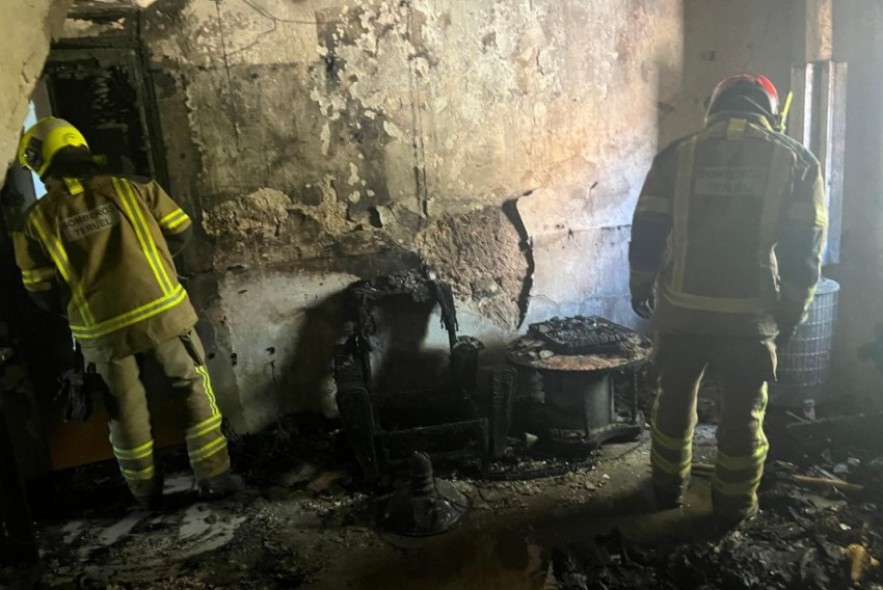 La Guardia Civil investiga el incendio en el que apareció un hombre muerto en una casa de Valderrobres