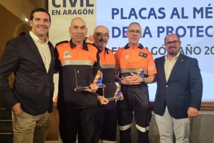 Tres agrupaciones de Protección Civil de Teruel, Placa al Mérito de la DGA