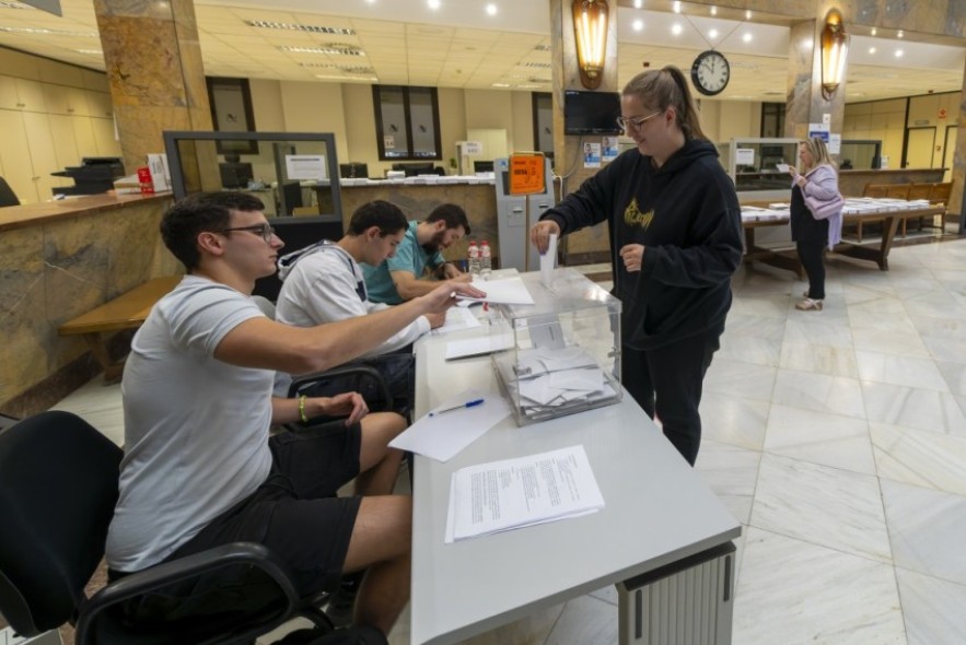 La participación electoral baja 13 puntos en la provincia de Teruel a las seis de la tarde con respecto a 2019