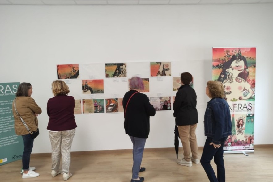 La exposición 'Pioneras' de la Diputación de Teruel se podrá ver en Cubla hasta el domingo