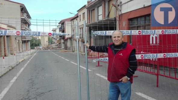 Los afectados por el deslizamiento de Alcañiz piden que no se eche más tierra sobre sus casas