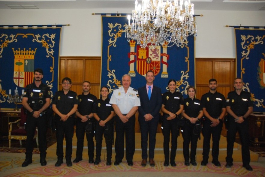 La Policía Nacional amplía su plantilla con cinco agentes en prácticas en Teruel