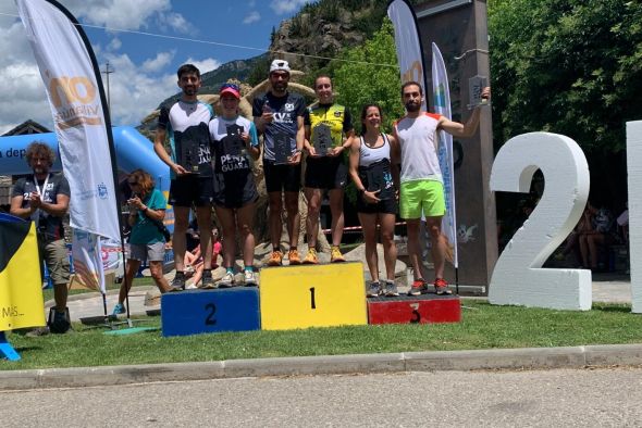 Marina Albesa, campeona de Aragón en la Collarada de Villanúa