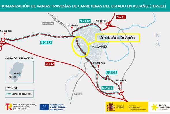 El Ministerio cerrará  cinco meses el Corcho de Alcañiz desde el jueves