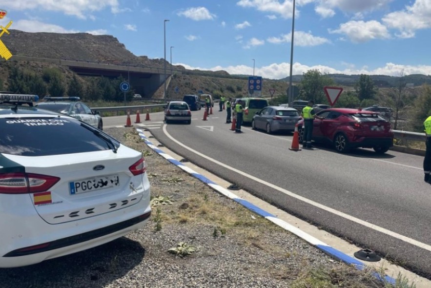 La Guardia Civil de Teruel interceptó a 153 conductores que arrojaron resultado positivo en las pruebas de alcoholemia y drogas durante las fiestas de la Vaquilla 2024