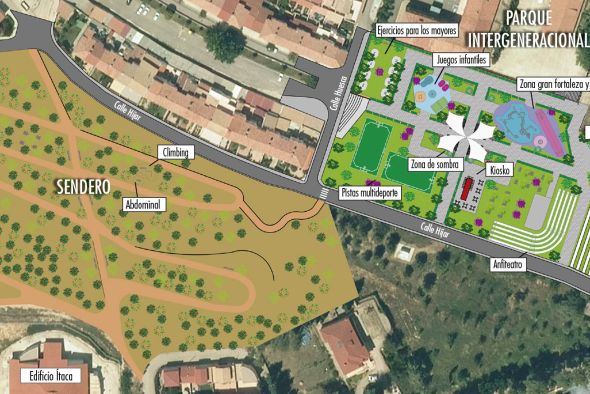 Las obras del nuevo parque de Andorra y la senda del Ítaca van “a buen ritmo”