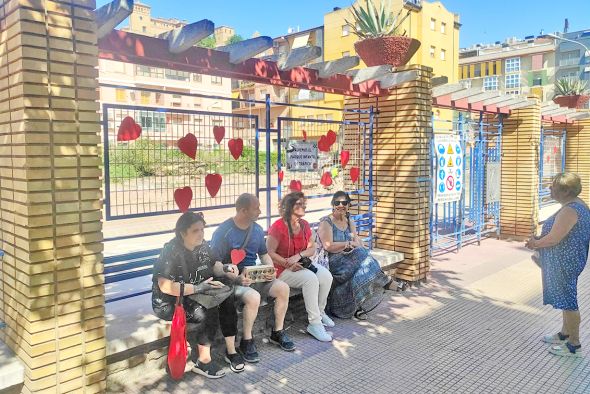 Las obras del parque de la avenida Aragón de Alcañiz se reanudan tras 48 horas paralizadas