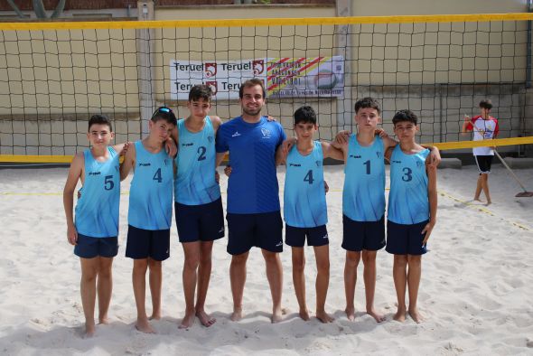 Inicio aciago de los representantes turolenses en el Campeonato de España de voley playa infantil