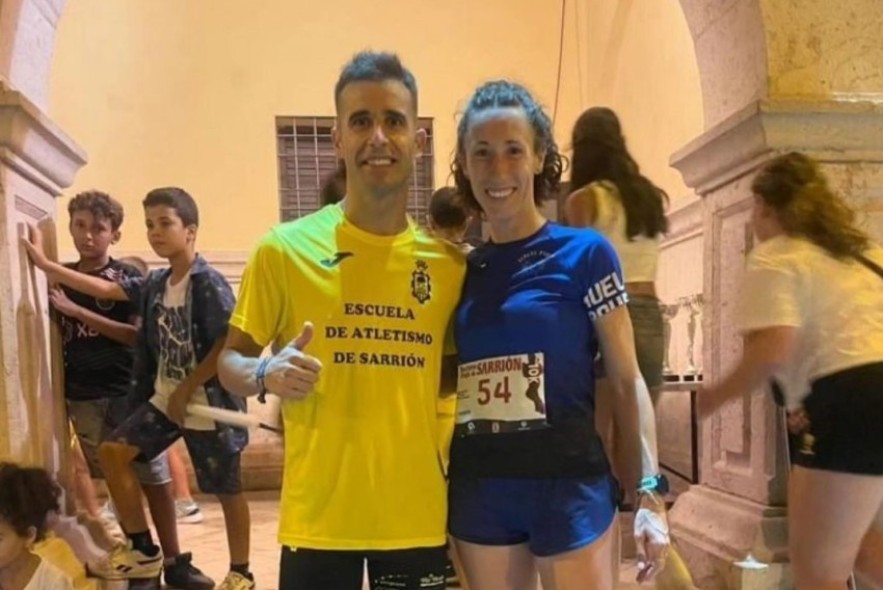 Luis Agustín y Sensi Bergües se llevan la 10K de la cita nocturna de Sarrión