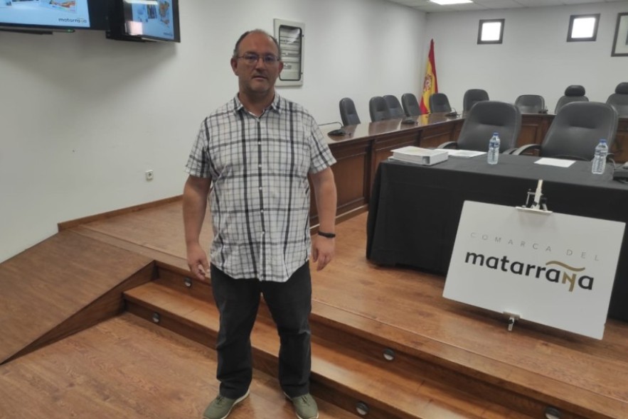 Carlos Lacaba, responsable de la empresa Geoter, que ha revisado el plan de protección civil del Matarraña: “El riesgo de incendio es muy alto en la práctica totalidad de la Comarca del Matarraña”