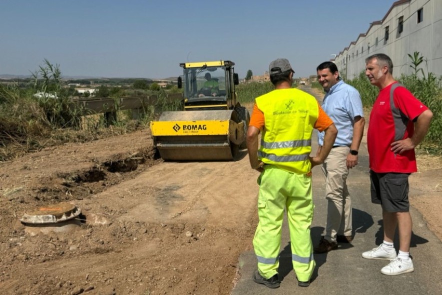 La DPT mejora los blandones del Camino de la Vía de Alcañiz en puertas de la MotoGP