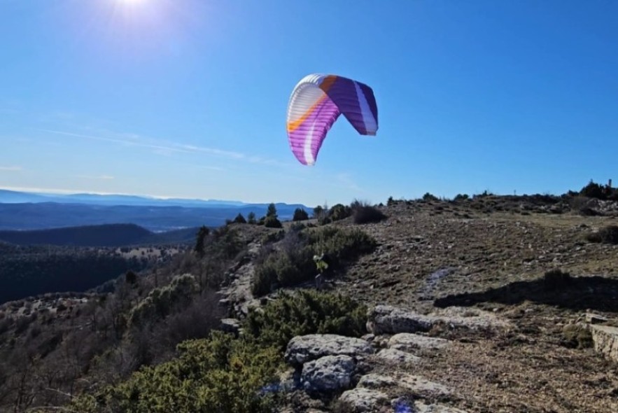 Jabaloyas acogerá el campeonato de Aragón de parapente de precisión