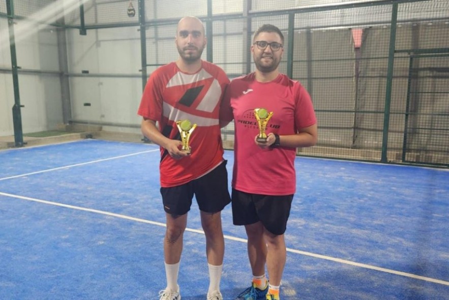 Colás y Martín, campeones de la Liga Asirocla de Alcorisa