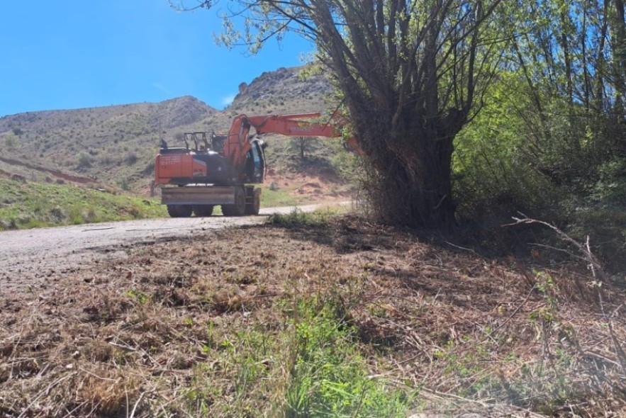 El Ayuntamiento de Utrillas y la Diputación de Teruel colaboran para rehabilitar y mejorar la carretera entre Las Parras de Martín y Cervera del Rincón