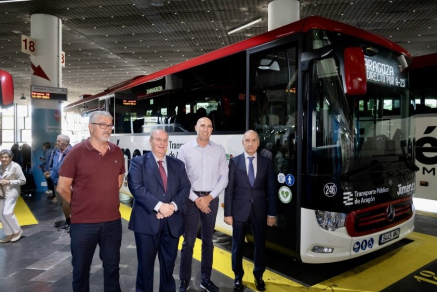 Echan a rodar 37 nuevas líneas de autobús para comunicar más de cien municipios entre Zaragoza y Teruel