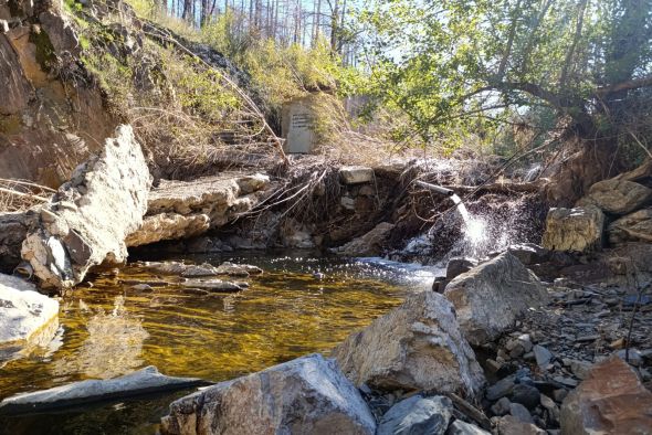 Burbáguena apuesta por trasladar la captación de agua lejos de la rambla y alejarla de nuevas riadas