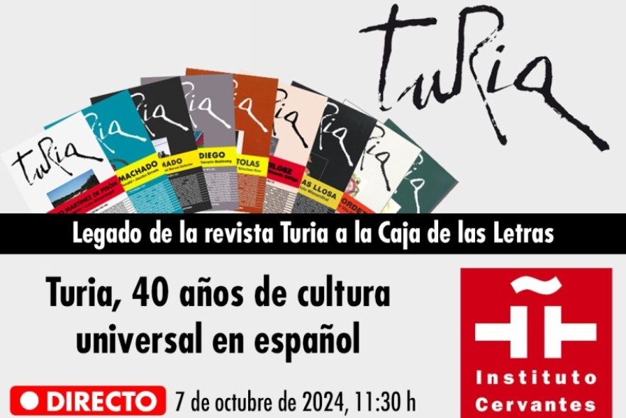 Sigue en directo desde DIARIO DE TERUEL el homenaje que recibe la revista turolense Turia por parte del Instituto Cervantes