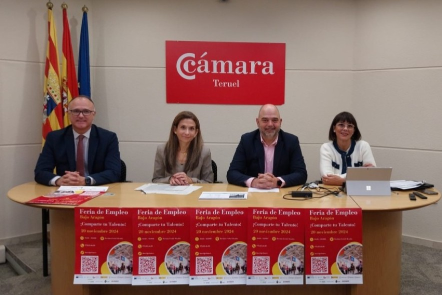 La Cámara de Comercio, Industria y Servicios de Teruel organiza la cuarta Feria de Empleo Bajo Aragón en Alcañiz