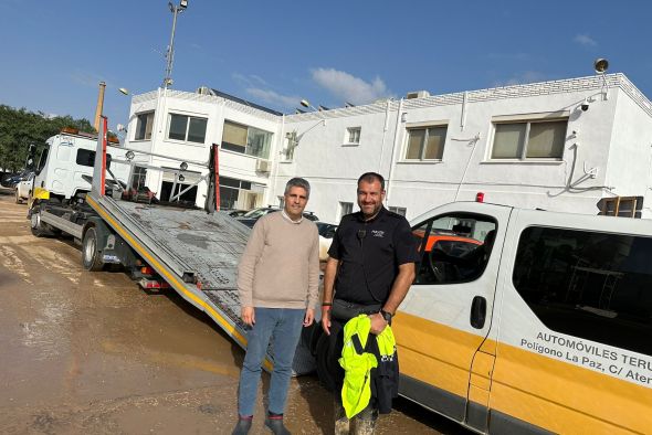 El concesionario de Renault y Dacia en Teruel fleta dos furgonetas para Valencia