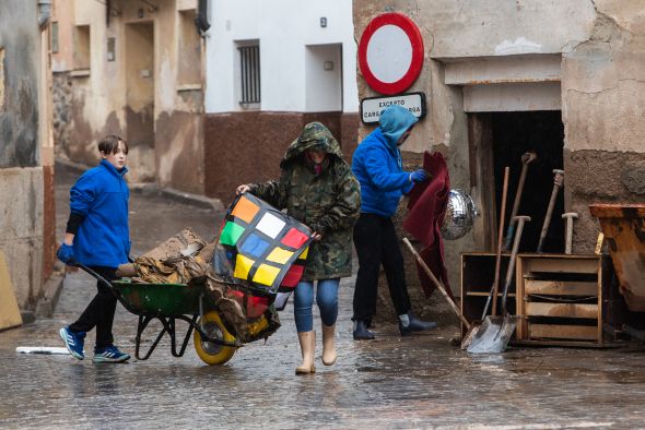 Montalbán espera la primera valoración de los daños provocados por el agua