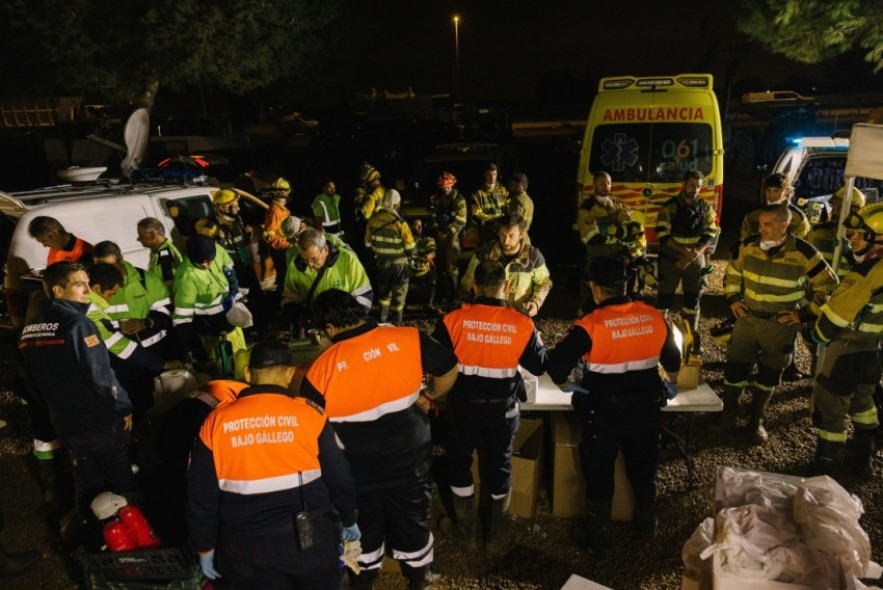 Activados todos los voluntarios de Protección Civil para colaborar con el Puesto de Mando Avanzado de Aragón