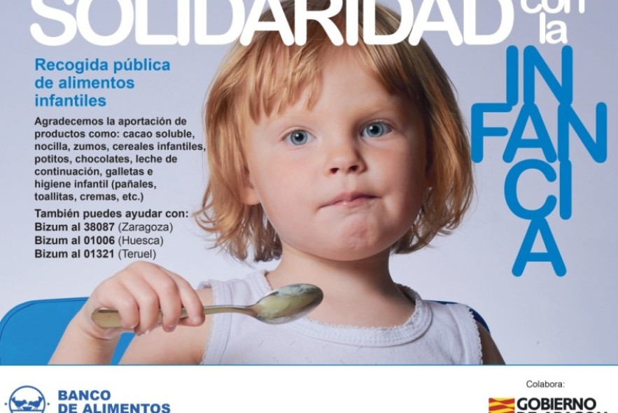 Varias sedes de la DGA recogerán alimentos y productos para la infancia esta semana