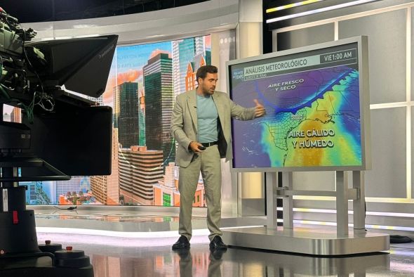 Antonio Sánchez, meteorólogo turolense en Univisión (EEUU): “La medida más eficaz contra  la meteorología extrema es que  la población esté bien informada”