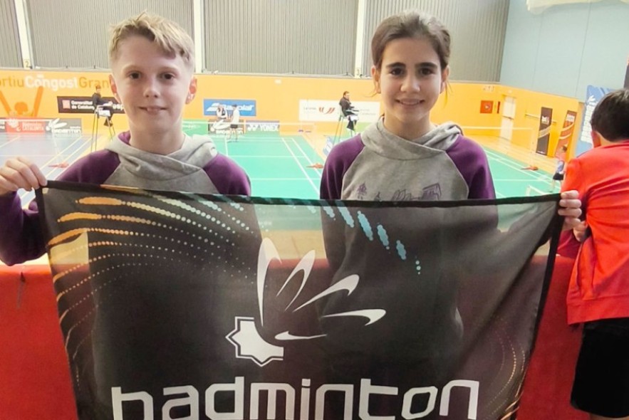 Raquetas turolenses en el Campeonato de España sub-13 de bádminton