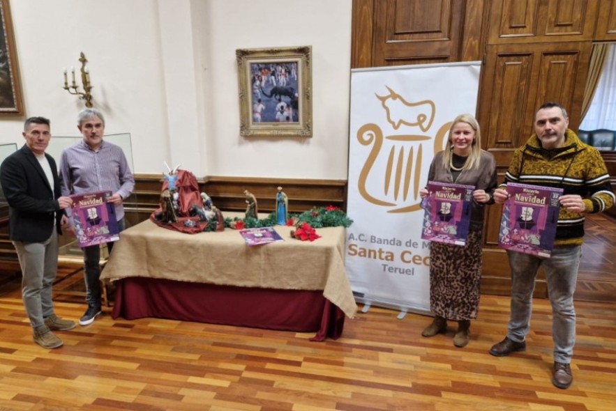 La Banda de Música Santa Cecilia de Teruel ofrece el concierto 'Misterio antes de Navidad'