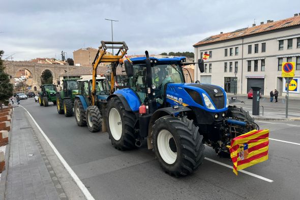 Los agricultores turolenses protestan en Madrid contra el acuerdo UE-Mercosur