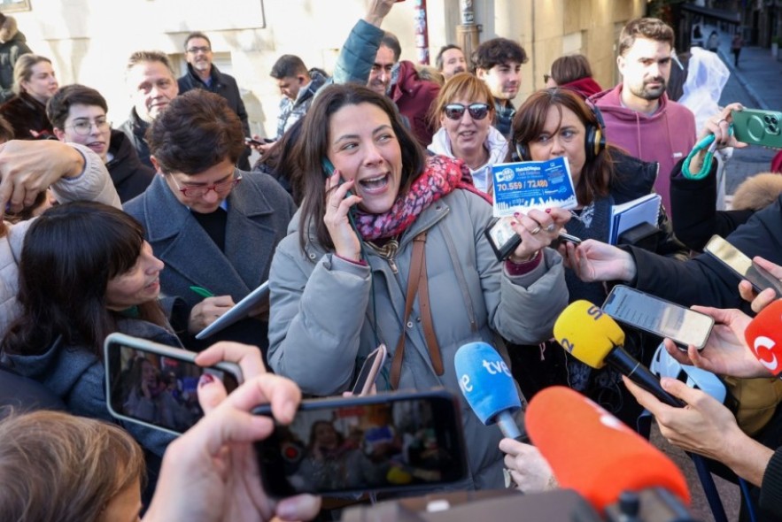 El 72.480, el Gordo de Navidad, vendido íntegro en Logroño