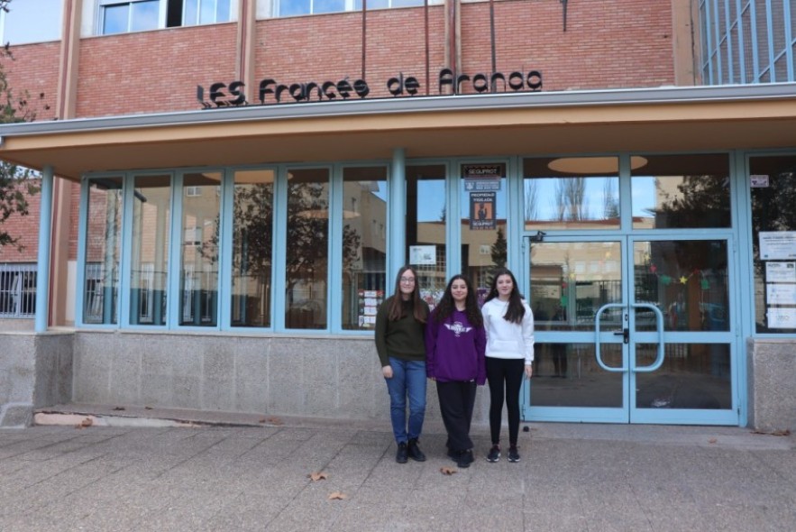 Tres alumnas del IES Francés de Aranda estudiarán 1º de Bachiller becadas en Canadá