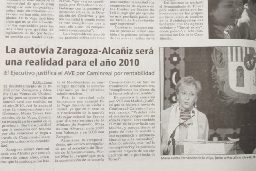 El Estado ha presupuestado casi 25 millones para la A-68 desde 2006 y ejecutado solo 8